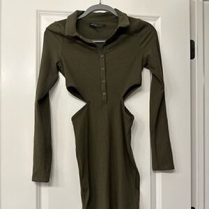 UO Ribbed Cutout Dress‎